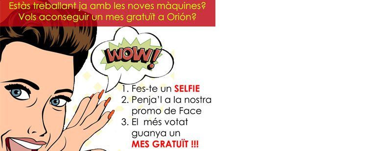 Concurso de Selfies Exclusivo para socios de Orión Participa y gana !!