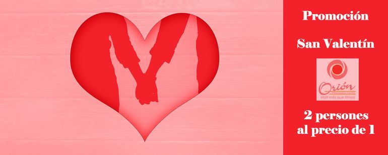 Se acerca San Valentín: Regálale a tu pareja y a ti mism@ la inscripción a ORIÓN con una promoción especial o un día especial en nuestras instalaciones
